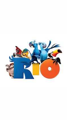 the movie rio is shown in blue and orange