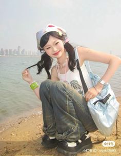 Summer Outfits Japan, Rnb Style, Ootd Poses, 2000s Japanese Fashion, Estilo Harajuku, New Jeans Style, Future Outfit, Emo Outfits, Cute Fit