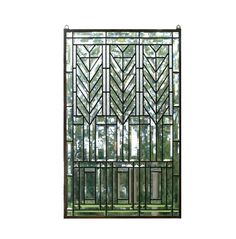 Traditional Stained Glass Panels, Frank Lloyd Wright Stained Glass, L'art Du Vitrail, Modern Stained Glass, Stained Glass Door, Stained Glass Window Panel, Copper Frame, Stained Glass Panel, Stained Glass Designs