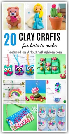 20 clay crafts for kids to make