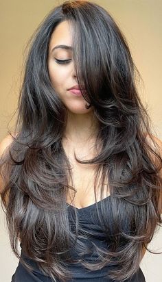 Haircut For Indian Hair, Nose Ideas, New Long Hairstyles, Side Part Haircut, Haircuts For Long Hair With Layers, Long Hair Wigs, Long Layered Haircuts, Big Nose, Hair Stylies