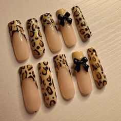 Nails Print Animal, Animal Nails Designs, 2010 Nails, Leapord Nails Acrylic, Leopard Print Acrylic Nails, Cute Nail Acrylic, Leopard Nails Designs, Animal Print Uñas, Nails Design Long