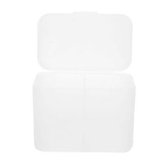 two plastic containers with lids on white background