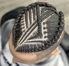 Cornrow Hairstyles For Men Design, Men Braids Hairstyles Full Head, S Cornrows, Mens Braids Hairstyles Cornrows, Man Bun Braids, Wavy Hair Hairstyles, Design Braids, Hairstyles For Thinning Hair