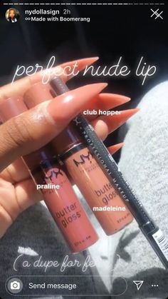 Nyx Nude Lip Combo, Nyx Lip Combos For Brown Skin, Glossy Lips Makeup, Nyx Lip, Subtle Makeup, Makeup Artist Tips