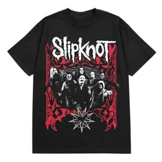 Rock out when you're wearing this officially licensed Slipknot Band T Shirt. Everyone will know your hardcore taste in music when you're head bangin' in this tee! Officially licensed Material: Cotton Screenprint Care: Machine wash; tumble dry low Imported Note: This tee is in Unisex Sizing only For a fitted look, order one size smaller than your normal size Dark Red Clothes, Slipknot Merch, Vkei Style, Camisa Rock, Stitch Clothing, Slipknot Band, Military Man, Joey Jordison, Sally Face