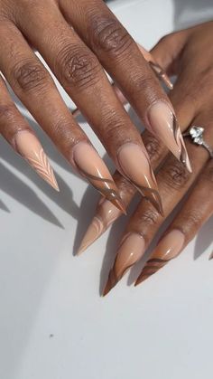 Snake Skin Nails Designs, Snake Skin Nails, Nails Tech, Hot Nail Designs, Acrylic Nails Nude, Fab Nails, 2024 Nails, Festive Nail Art, Nails Nude