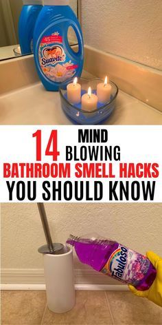 bathroom smell hacks that you should use to help with your home cleaning needs, including toiletries and other household care products