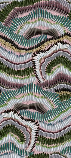 an abstract pattern made up of wavy lines