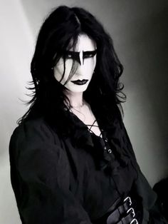 Long Hair Goth Guy, Metalhead Boyfriend, Style Alt, Dark Gothic Fashion, Goth Guy, Trad Goth Makeup, Long Hair Men, Alt Grunge