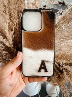 Genuine Hair on Hide Western Cow Iphone Case Phone Case - Etsy Australia Leather Phone Case Western, Western Phone Cases, Cow Print Stuff, Cool Cowgirl, Western Things, Iron Rose, Cowgirl Accessories, Western Gifts, Cross Heart