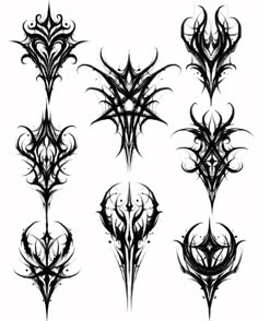 an image of some kind of tattoo designs