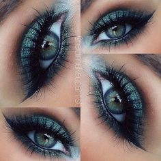 Makeup Cantik, Artsy Makeup, Smokey Eye Makeup Look, Green Smokey Eye, School Formal, Everyday Makeup Tutorials, Makeup Tip, Make Up Tutorials, Closet Tour