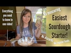 a woman sitting at a table in front of a bowl with eggs and measuring tape