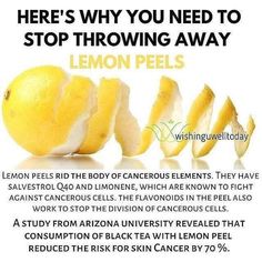 Herbs For Health, Health Knowledge, Lemon Peel, Natural Health Remedies, Health And Beauty Tips, Health Facts