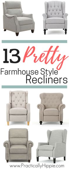 the 13 pretty farmhouse style recliners are featured in this post - it - yourself guide