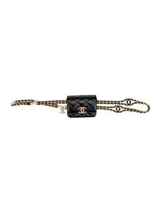 Chanel Belt BagFrom the Spring 2023 Collection by Virginie ViardBlack LambskinInterlocking CC Logo, Quilted Pattern & Chain-Link AccentGold-Tone HardwareAdjustable Waist StrapChain-Link AccentsGrosgrain LiningSnap Closure at FrontIncludes Box & Dust Bag Chanel Mini, Quilted Pattern, Chanel Belt, 2023 Collection, Waist Bags, Mini Quilt, Spring 2023, Cc Logo, Waist Bag