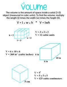 the volume and volume of an object is shown in this worksheet, which shows how