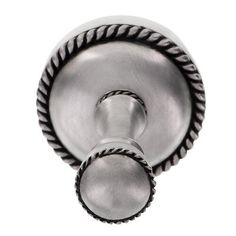 an image of a door knob with rope design on the front and back sides in stainless steel