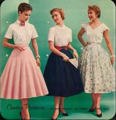 1950s Womens Fashion, 1950s Clothes, 50s Womens Fashion, 50s Aesthetic, 1950 Style, 1950s Fashion Women, Fashion Through The Decades