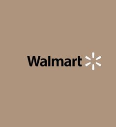 the walmart logo is shown in black on a brown background with white letters that read,'walmart '