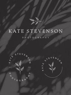 a black and white photo with the words kate stevens photography on it's side