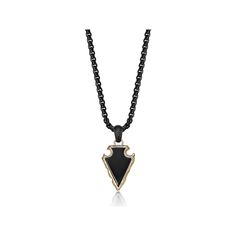 Accent your ensemble with this LYNX Men's Stainless Steel Black Agate Arrow Head Pendant Necklace. Click on this JEWELRY & WATCHES GUIDE to learn about fit, styles, materials and more! Accent your ensemble with this LYNX Men's Stainless Steel Black Agate Arrow Head Pendant Necklace. Click on this JEWELRY & WATCHES GUIDE to learn about fit, styles, materials and more! FEATURES Pendant size: 1.46"L x 0.78"W Chain length: 24 in. Chain type: box Clasp: lobster-claw Nickel safe Metal: stainless steel Black Agate, Lynx, Chain Lengths, Jewelry Watches, Agate, Stainless Steel, Pendant Necklace, Chain, Pendant