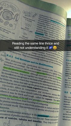 an open book with the text reading the same line twice and still not understand it