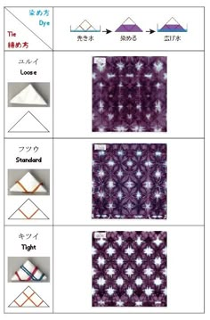 the instructions for how to make an origami quilt with pictures and text on it