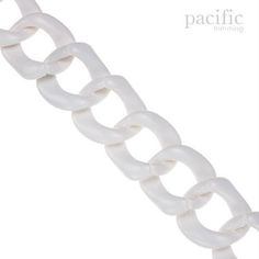 SKU : 110415Links measure 42mm long x 41mm wide outside dimensions bouncy spirit to all jewelry design. Usage range from Window shade, Glasses Chain, Toy Chain and much more !Measure : 42mm x 41mmMaterial AcrylicPrice Per Yard Modern White Chain Jewelry, Modern White Link Jewelry, White Link Metal Jewelry, Trendy White Chain Link Jewelry, Plastic Chain Link Jewelry For Gifts, Trendy White Link Jewelry, Shade Glasses, Glasses Chain, Metal Chain Link