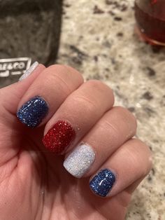 Simple Fourth Of July Nails Dip, 4th Of July Dipped Nails, Fourth Of July Nails Glitter, 4th Of July Nails Glitter, Fourth Of July Nails Dip, 4th Of July Dip Nails, Fourth Of July Nails Acrylic, 4th Of July Gel Nails, 4th Of July Nails Simple