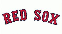 the red sox logo is shown on a white background