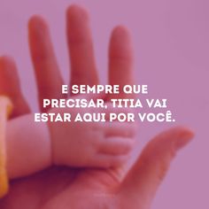 a hand holding an orange with the words, e sempre que preciar, tia va estar aou por voce