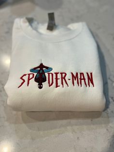 Spiderman Crewneck Spiderman Sweatshirt Spiderman - Etsy Spiderman Crewneck, Spiderman Aesthetic, Spiderman Sweatshirt, Sorority Sweatshirts, Ship Design, Marvel Clothes