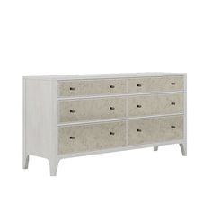 an image of a white dresser with drawers