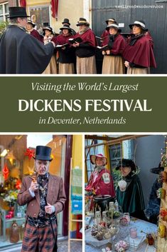 Dickens village dickens christmas festival in deventer netherlands pin with dickens characters shown Jacob Marley, Dickens Christmas, Miss Havisham, Literary Travel, 9 December, Dickens Village, Christmas Festival, Victorian Costume, Oliver Twist