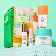 Resort to This™ Day Kit | Drunk Elephant Glow Drops Drunk Elephant, Drunk Elephant Hair And Body Kit, Gold Drops Drunk Elephant, Drink Elephant Skincare, Drunk Elephant Skincare Pack, Drunk Elephant Face Wash & Cleansers, Holiday Smoothies, Sacha Inchi Oil, Gift For Your Bestie