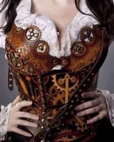 Image detail for -Unique & Crazy Cool Corsets steampunk corset – Strazor Blog Steampunk Mode, Moda Steampunk, Corset Steampunk, Film Costumes, Mode Steampunk, Steampunk Couture, Futurisme Retro, Steampunk Leather