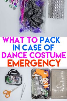 what to pack in case of dance costume emergency