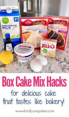 the box cake mix hacks for delicious cake that tastes like bakery