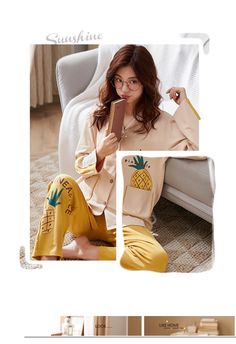 Autumn and winter Lapel youth long sleeve knitted cotton pajamas women's pajama sets Couples Pajamas, Mens Silk Pajamas, Monogrammed Pajamas, Cotton Pajamas Women, Couple Pajamas, Pyjamas Womens, Mens Pajamas Set, Cotton Pajamas, Silk Pajama Set