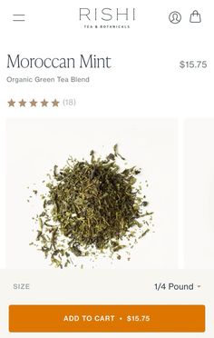 the organic green tea blend is on sale