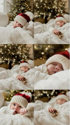 First Winter Baby Photoshoot, Baby By Christmas Tree Photo, Christmas Card Newborn Family, Christmas Pictures With Newborn Family, Baby Pictures By Christmas Tree, Christmas Photos With Infant, Twins Christmas Photos