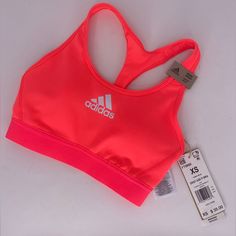 Nwt Adidas Sports Bra Adidas Athleisure Activewear For Summer, Spring Sports Bra With Stretch, Adidas Go-dry Athleisure Activewear, Adidas Sporty Activewear For Spring, Adidas Sporty Spring Activewear, Adidas Spring Sporty Activewear, Adidas Casual Activewear For Running, Casual Adidas Activewear For Running, Spring Athleisure Sports Bra With Medium Support