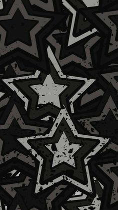 an abstract black and white background with stars