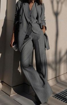 Womens Suit Outfits, Grey Matter, Gray Suit, Formal Outfit, Professional Outfits