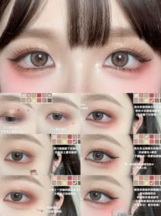 xiaohongshu ID: meet_mdd | eye makeup look tutorial step by step inspo inspiration idea douyin chinese makeup asian Xiao Hong Shu Eye Makeup, Douyin Makeup Brown Eyeshadow, Douyin Hooded Eyes, Doying China Makeup Tutorial, Douyin Makeup Step By Step, Douyin Makeup Monolid, Chinese Makeup Tutorial Step By Step, Maquillaje Douyin Tutorial, Xiaohongshu Makeup Tutorial