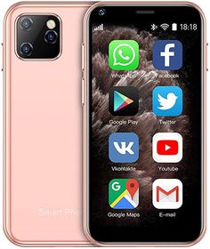 the new iphone is shown in pink and has several different icons on its back side