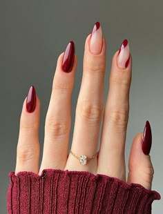 Nails That Go With A Red Dress, Red Nail Polish Ideas, Hot Red Nails Design, Dark Red Nails Ideas, Fun Red Nails, Nails For Red Dress, Classy Red Nails, Honeymoon Nails, Theme Nail Art