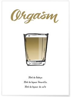 an image of a poster with the words organn on it and a glass filled with liquid